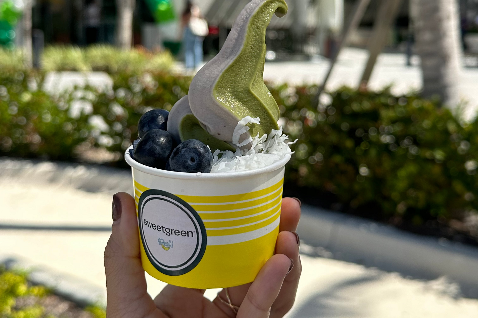 Sweetgreen Peel Soft Serve matcha flavor